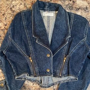 Crop denim jacket